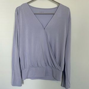 Loft V-Neck Wrap Top